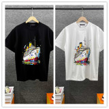 Louis Vuitton New Fashion Cruise Logo Printed Short Sleeve Unisex Casual Versatile T-shirt