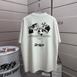 Off White 26SS Personalized Logo Religious Printed Wash Short Sleeve Unisex Casual Versatile T-shirt