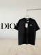 Dior Classic Embroidered Logo Round Neck T-shirt Couple Loose Casual Short Sleeve