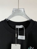 Dior Classic Embroidered Logo Round Neck T-shirt Couple Loose Casual Short Sleeve