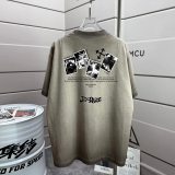 Off White 26SS Personalized Logo Religious Printed Wash Short Sleeve Unisex Casual Versatile T-shirt