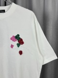 Chrome Hearts Fashion Patchwork Embroidered Cross Short Sleeve Couple Casual Versatile T-shirt