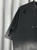Balenciaga Retro Personalized Logo Printed Short Sleeve Unisex Casual Loose Washed T-shirt