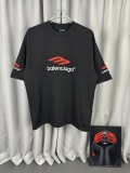 Balenciaga 26SS Classic Embroidered Logo Short Sleeve Unisex Casual Loose T-shirt
