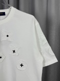 Louis Vuitton Classic Embroidered Logo Short Sleeve Unisex Casual Versatile T-shirt