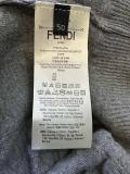 Fendi Unisex Fashion FF Jacquard Logo Knitted Polo Shirt