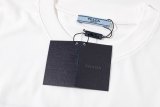 Prada Classic Triangle Logo Striped T-shirt Unisex Loose Casual Short Sleeve