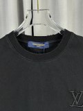 Louis Vuitton Classic 3D Embroidered Logo Short Sleeve Unisex Casual Versatile T-shirt