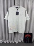 Louis Vuitton Classic 3D Embroidered Logo Short Sleeve Unisex Casual Versatile T-shirt