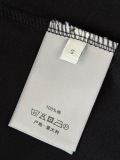 Dior Fashion Embroidered Logo T-shirt Unisex Loose Casual Short Sleeve