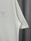 Louis Vuitton Classic 3D Embroidered Logo Short Sleeve Unisex Casual Versatile T-shirt