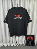Balenciaga 26SS Classic Embroidered Logo Short Sleeve Unisex Casual Loose T-shirt