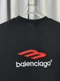 Balenciaga 26SS Classic Embroidered Logo Short Sleeve Unisex Casual Loose T-shirt