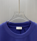 Dior Classic Letter Logo Printed T-shirt Unisex Loose Casual Short Sleeve