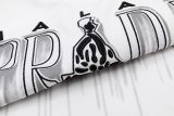 Prada Fashion Patch Embroidered T-shirt Unisex Loose Casual Short Sleeve