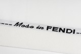 Fendi Couple Classic Logo Jacquard Round Neck Short Sleeve Knitted Polo Shirt
