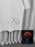 Louis Vuitton Classic Embroidered Logo Short Sleeve Unisex Casual Versatile T-shirt