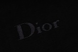 Dior Simple Embroidered Logo Short Sleeve Couple's Casual Versatile Round Neck T-shirt