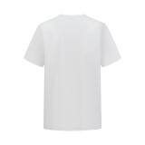 Dior Fashio Embroidered Logo Short Sleeve Couple Casual Versatile Round Neck T-shirt