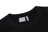 Dior Simple Embroidered Logo Short Sleeve Couple's Casual Versatile Round Neck T-shirt