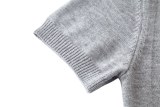Prada Women's Classic Embroidered Logo Short Knitted Shirt