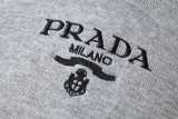 Prada Women's Classic Embroidered Logo Short Knitted Shirt