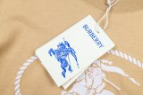 Burberry Classic Embroidered Hemp Rope War Horse Short Sleeve Women's Casual Versatile Round Neck T-shirt