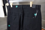 Dior Fashion Embroidered Clover Versatile Loose Jeans