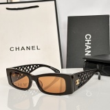 Chanel Women's Fashion Versatile Square Frame Sunglasses Size: 54-17-131