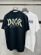 Dior 26SS Fashion Patch Embroidered Logo Short Sleeve Unisex Casual Versatile T-shirt