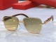 Cartier Fashion Versatile Frameless Sunglasses Size: 61-13-142