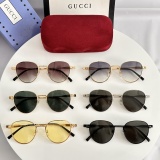 Gucci Couple Fashion Versatile Pilot Sunglasses Size: 48-21-145