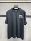 Dior 26SS Fashion Patch Embroidered Logo Short Sleeve Unisex Casual Versatile T-shirt