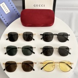 Gucci Couple Fashion Versatile Pilot Sunglasses Size: 45-18-145
