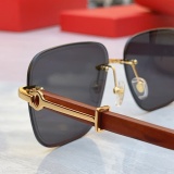 Cartier Fashion Versatile Frameless Sunglasses Size: 61-13-142