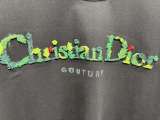 Dior 26SS Heavy Industry 3D Embroidered Logo Short Sleeve Unisex Casual Versatile T-shirt