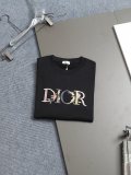 Dior 26SS Fashion Embroidered Flower Logo Short Sleeve Unisex Casual Oversize T-shirt