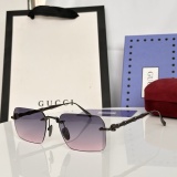 Gucci Couple Fashion Versatile Frameless Sunglasses Size: 56-18-145