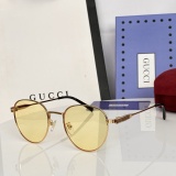 Gucci Couple Fashion Versatile Pilot Sunglasses Size: 48-21-145
