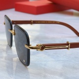 Cartier Fashion Versatile Frameless Sunglasses Size: 61-13-142