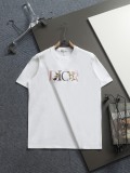 Dior 26SS Fashion Embroidered Flower Logo Short Sleeve Unisex Casual Oversize T-shirt