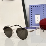 Gucci Couple Fashion Versatile Pilot Sunglasses Size: 48-21-145