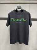 Dior 26SS Heavy Industry 3D Embroidered Logo Short Sleeve Unisex Casual Versatile T-shirt