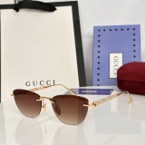 Gucci Couple Fashion Versatile Frameless Sunglasses Size: 55-17-145