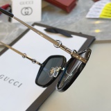 Gucci Fashion Versatile Square Frame Sunglasses Size: 57-17-145