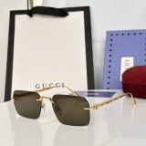 Gucci Couple Fashion Versatile Frameless Sunglasses Size: 56-18-145