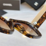 Chanel Fashion Versatile Square Frame Sunglasses Size: 53-17-140