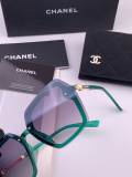 Chanel Fashion Versatile Square Frame Pearl Logo Sunglasses