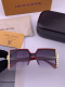 Louis Vuitton Fashion Versatile Square Frame Polarized Sunglasses