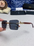 Cartier 2026 Fashion Retro Versatile Frameless Leopard Glasses